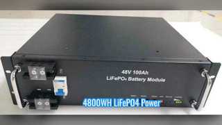 poder da longa vida da bateria 4800WH de 100A LiFePO4
