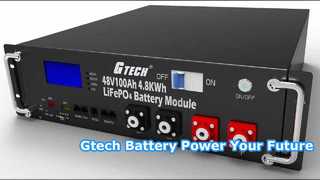 Armazenamento de energia de bateria de lítio Gtech LR 51,2V 100Ah