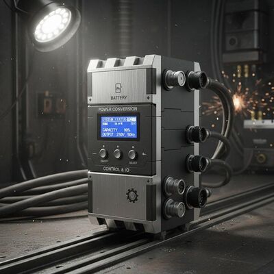 Compact Industrial UPS Power Supply Featuring Modular Design and Scalable Capacity Suitable for Harsh Industrial Environments