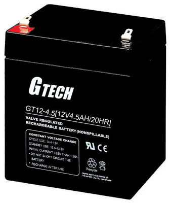 Valve Regulated Sealed Lead Acid Battery 12v 4.5ah For Alarm System