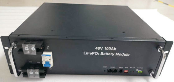 armazenamento de energia do de alta capacidade da bateria 4800WH do fosfato do ferro do lítio 100A