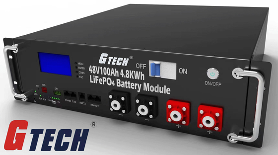 12V24V48V LiFePO4 Bateria 600*460*457mm Grau A para energia de reserva