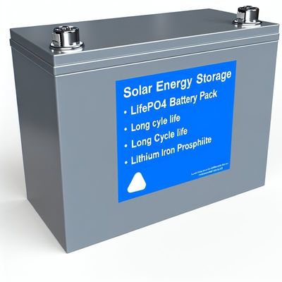 Armazenamento de energia solar Bateria LiFePO4 com ciclo de vida longo e fosfato de ferro de lítio