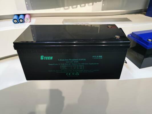 G TECH 12.8V200AH substituição de ácido de chumbo LiFePO4 bateria 6000 vezes longa vida do ciclo