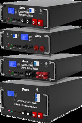 LiFePO4 Bateria 51.2V 200Ah 10KWH Bateria de armazenamento de energia montada em rack para UPS