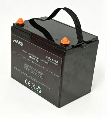 12.8V 100Ah LiFePO4 Bateria com 6000 Ciclos para RV EV Boat