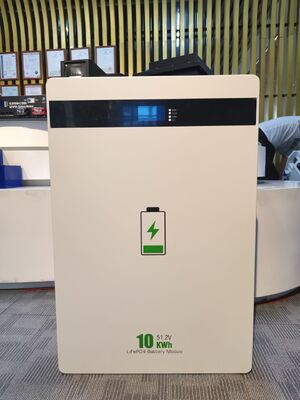 51.2V 200Ah 10kWh LiFePO4 Bateria Pack Parede de montagem Residencial Off Grid Bateria de armazenamento de energia solar doméstica com BMS