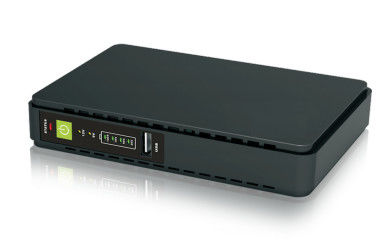 Mini UPS com interfaces de saída DC, USB e POE, adaptador embutido permite ampla voltagem AC