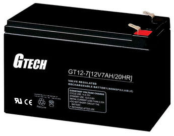 Tipo terminal bateria 12v 7ah para telecomunicações, sistema solar do vrla T1/T2, sistema de alarme