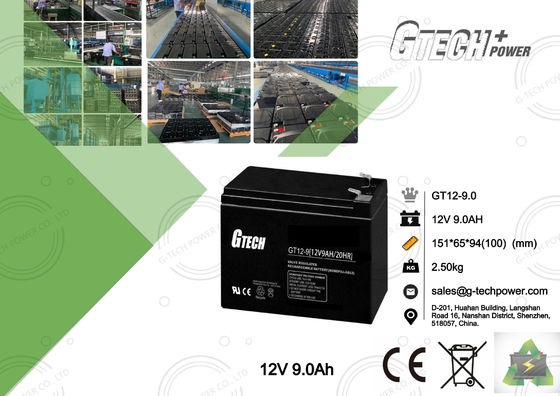 bateria acidificada ao chumbo regulada de 12v 9ah válvula recarregável para o sistema Ups