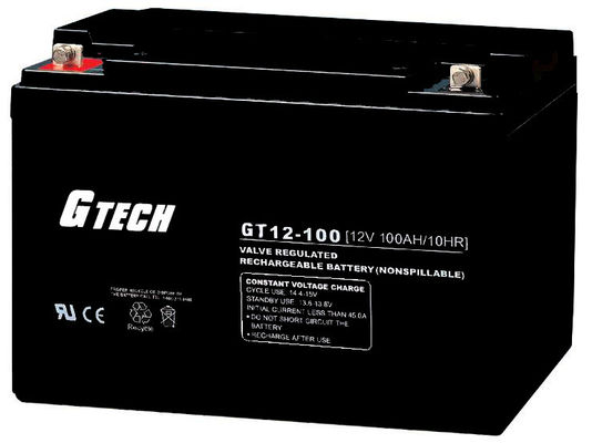 a válvula 120ah regulou a bateria acidificada ao chumbo 12v para o sistema de alarme solar